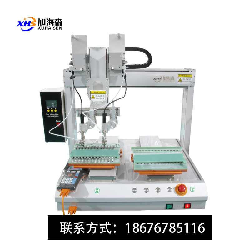 舞台灯自动焊锡机双平台桌面式带清洗全自动出锡焊锡机器人